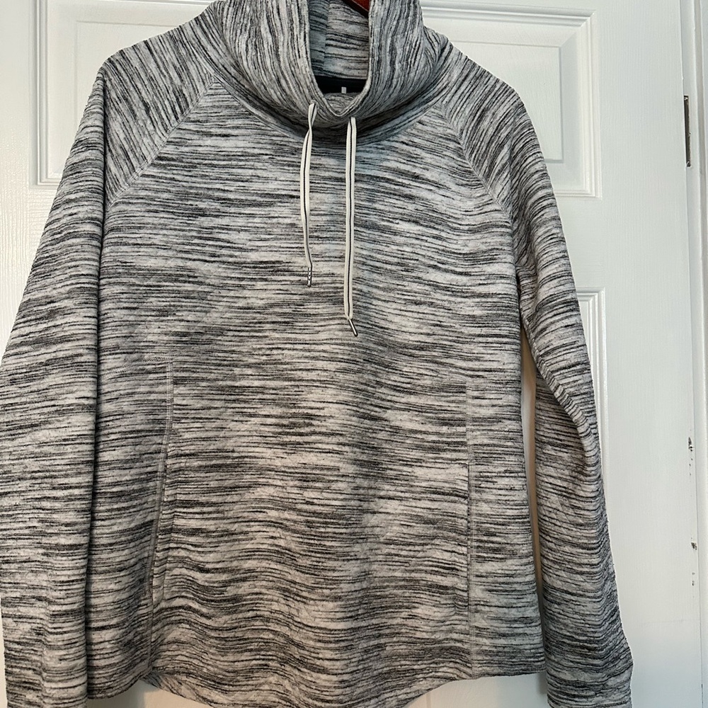 Marmot Gray Striped Pullover